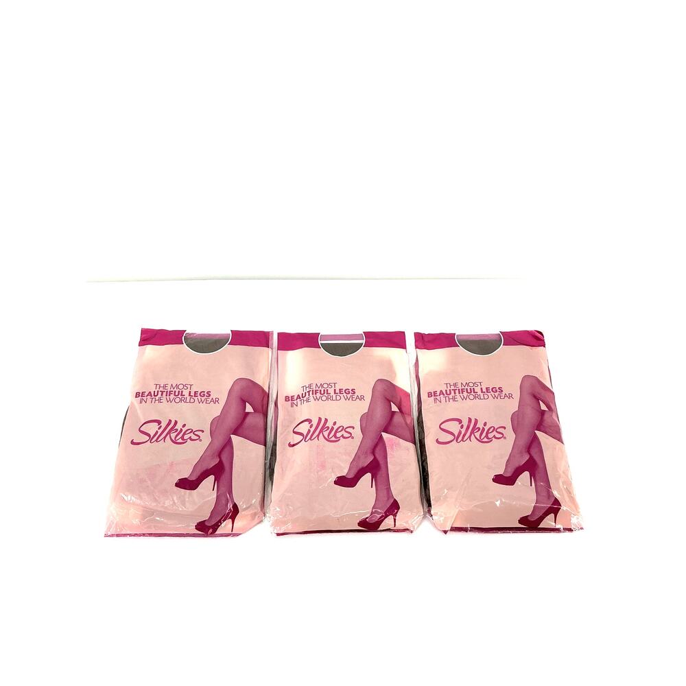 3 Silkies Ultra Shapely Perfection Pantyhose Large Taupe 110305 NOS USA